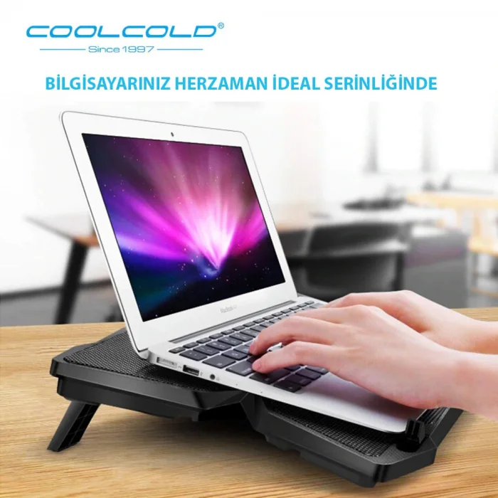 COOLCOLD Gaming 4 Fanlı Işıklı Notebook Laptop Soğutucu Stand