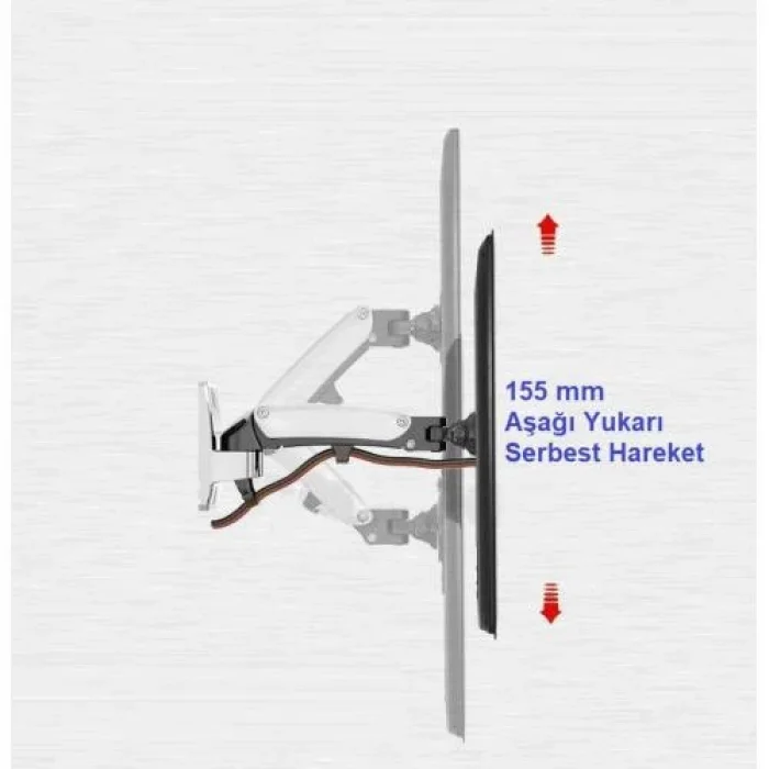 North Bayou NB F120 Amörtisörlü Hareketli 17-27 Duvar Askı Aparatı