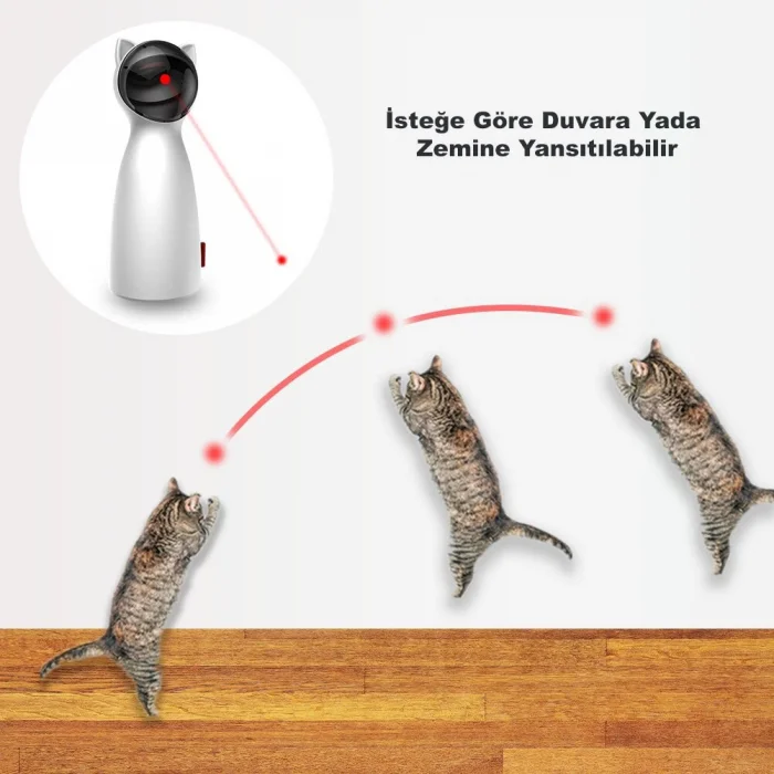 DailyTech Otomatik LED İnteraktif Kedi lazer Oyuncağı