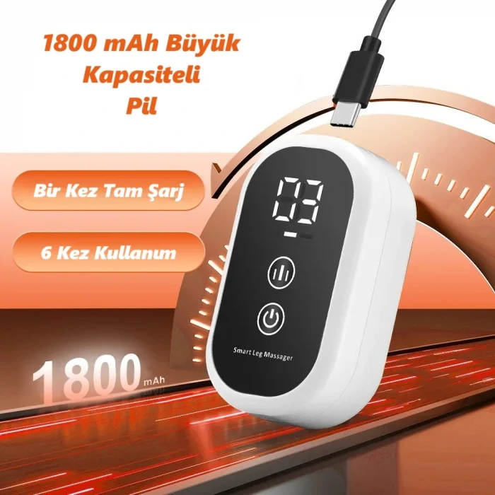 DailyTech 2 Adet Baldır Ayak ve Kol Masaj Aleti Şarjlı Hava Basınçlı