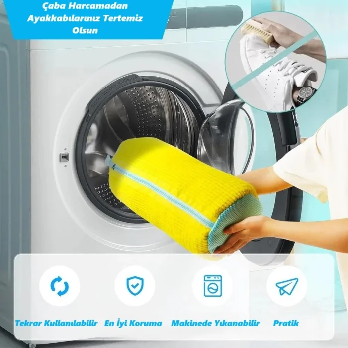 Dailytech Çamaşır Makinesi İçin Ayakkabı Yıkama Torbası Filesi
