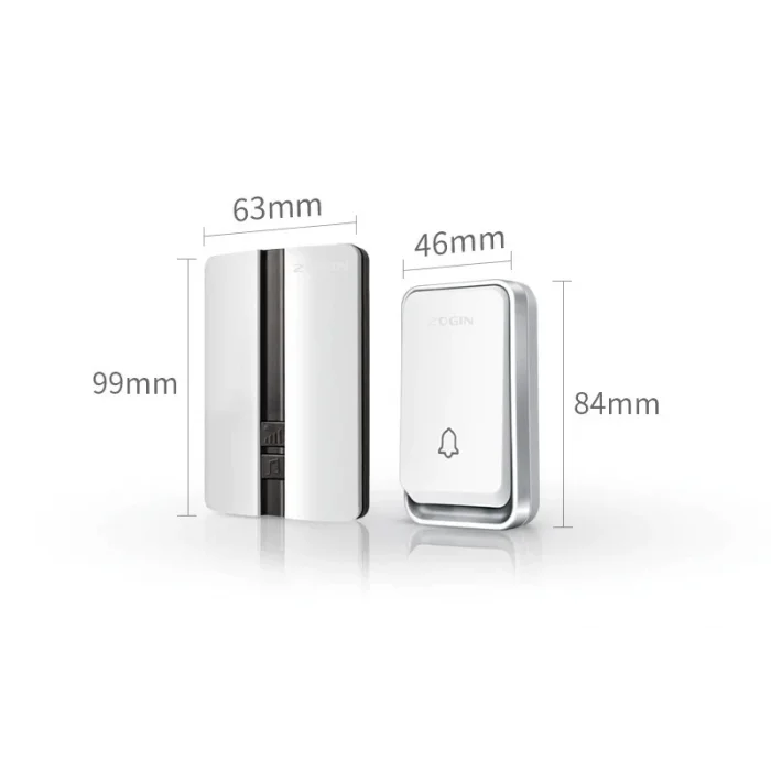 DailyTech Su Geçirmez Kablosuz Pil Gerektirmeyen Kapı Zili