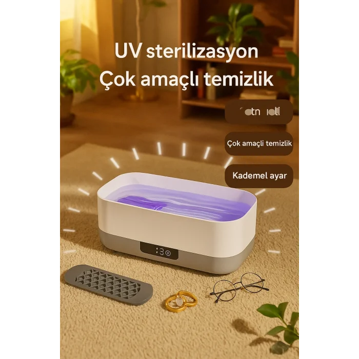 DailyTech Ultrasonik Gözlük Temizleme Cihazı Takı Saat Lens Derin Temizlik Makinesi