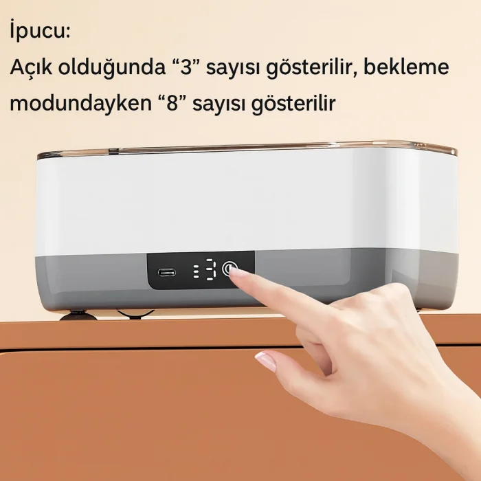 DailyTech Ultrasonik Gözlük Temizleme Cihazı Takı Saat Lens Derin Temizlik Makinesi