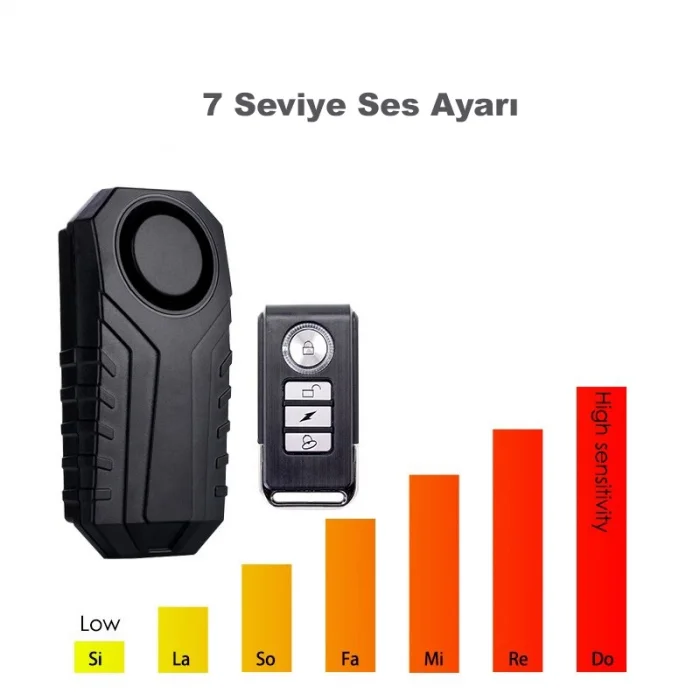 DailyLink Uzaktan Kumadalı Bisiklet Motosiklet Alarmı