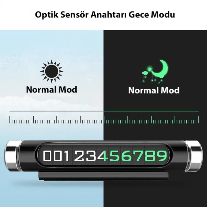 DailyLink Araba Araç Park Numaratör Telefon Numarası Yazma
