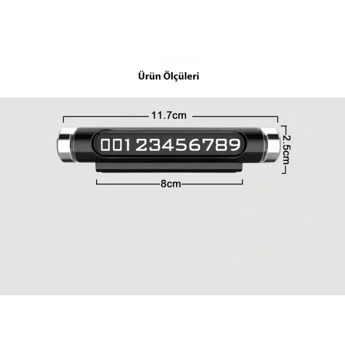 DailyLink Araba Araç Park Numaratör Telefon Numarası Yazma