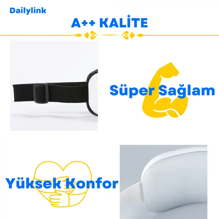 DailyLink Bluetooth Müzik Göz Yüz Terapi Masaj Aleti Şarjlı