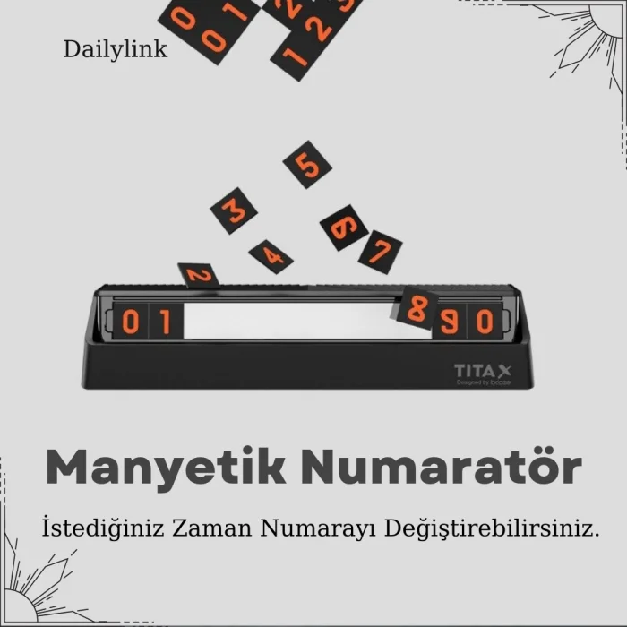 DailyLink Orijinal Xiaomi mijia Titax Araç Araba Park Numaratör