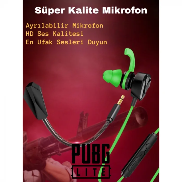 DailyLink Mobil Kulakiçi Mikrofonlu Gaming Oyuncu Kulaklığı E-spor Pubg Gürültü önleyici