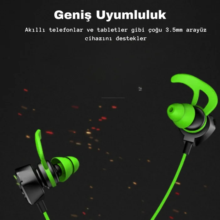 DailyLink Mobil Kulakiçi Mikrofonlu Gaming Oyuncu Kulaklığı E-spor Pubg Gürültü önleyici