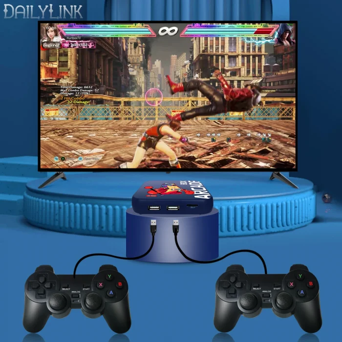 PS1/PSP/N64 Retro Arcade Box Video Oyun Konsolu 4K HD Ekran Tv Oyun Kutusu Emülatörü