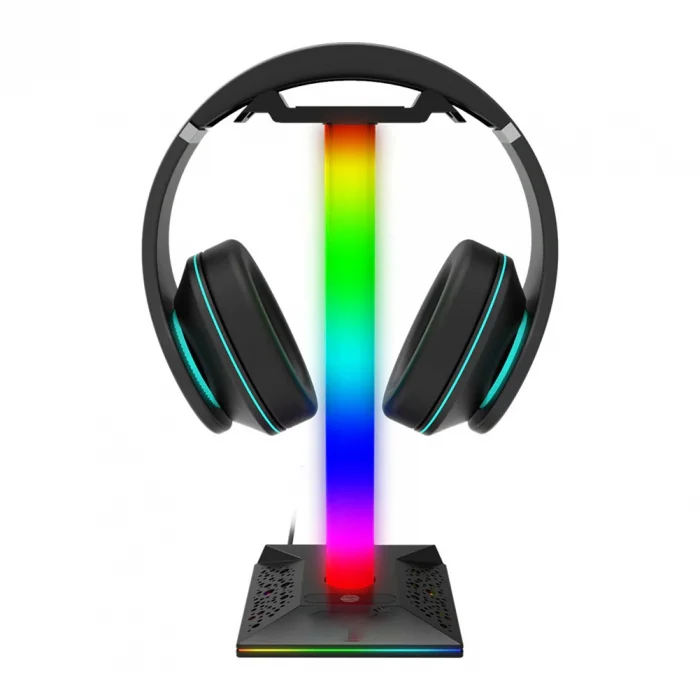 RGB Gaming Kulaklık Standı Dokunmatik LED Işıklı Kulaklık Askısı Gamer Masaüstü Kulaklık Tutucu