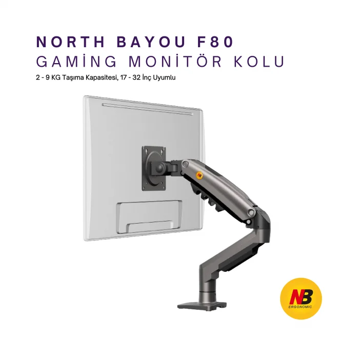 DailyLink NB F80 Tek Kol Amortisörlü Monitör Tutucu