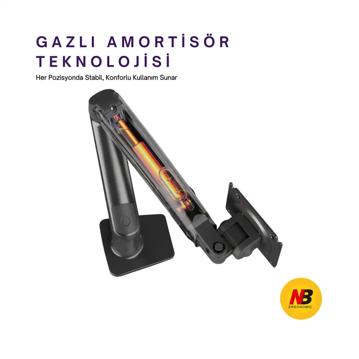 DailyLink NB F80 Tek Kol Amortisörlü Monitör Tutucu