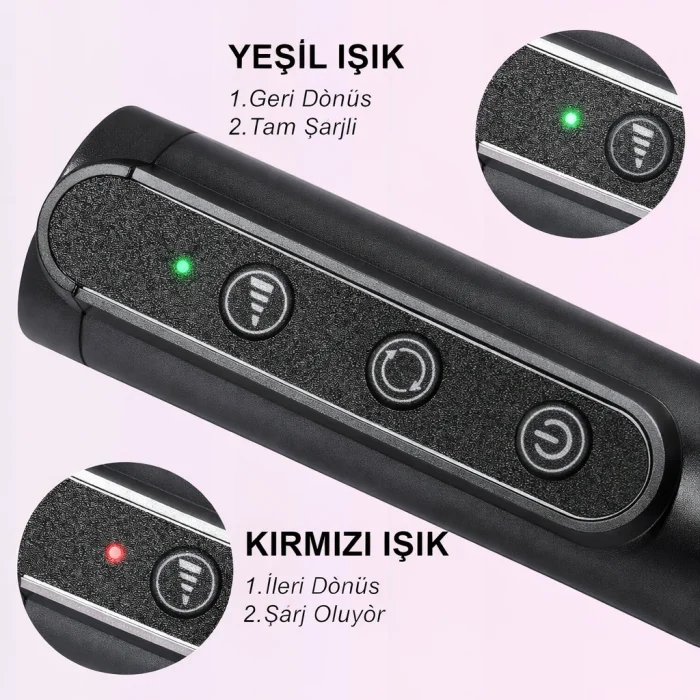 DailyTech Kablosuz Elektrikli Tırnak Törpüsü Şarjlı Profesyonel Manikür Pedikür Cihazı