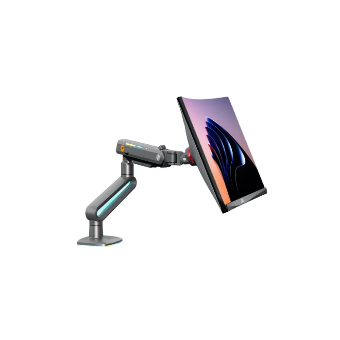 North Bayou NB F6 Gaming 32-60 inç Monitör Kolu 2-20 KG RGB Işıklı Yüksek Taşıma Kapasiteli Profesyonel Monitör Askısı