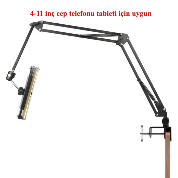 DailyTech 360 Derece Uzun Kol Tablet Telefon Tutucu Stand Stant