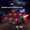 Coolcold LED K40 6 Fanlı 17 inç RGB Laptop Notebook Soğutucu Stand
