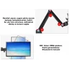 Masaüstü Ayarlanabilir 14-32” Çift Kol Monitör Tutucu SK14-32ÇİFTKOL