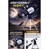 Başlangıç Astronomik Monoküler Teleskop Ay & Yıldız Gözlemi Eğitici Güçlü Optik Tripodlu Set