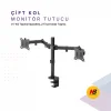 Masaüstü Ayarlanabilir 14-32” Çift Kol Monitör Tutucu SK14-32ÇİFTKOL