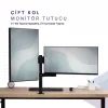 Masaüstü Ayarlanabilir 14-32” Çift Kol Monitör Tutucu SK14-32ÇİFTKOL