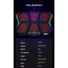 Coolcold LED K40 6 Fanlı 17 inç RGB Laptop Notebook Soğutucu Stand