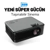 DailyLink Aun A30 Full Hd Wifi 1080 Destekli Mini Projeksiyon Cihazı Cep Telefonu Yansıtma