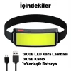 DailyLink USB Şarj Edilebilir LED COB Kafa Feneri Lambası