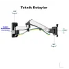 DailyLink NB F150 17-35 Ergonomik Duvar LED TV Monitör Tutucu