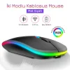 DailyLink RGB Wireless Bluetooth Kablosuz Optik Mouse Şarj Edilebilir USB Gamer PC Dizüstü İpad