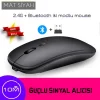 DailyLink RGB Wireless Bluetooth Kablosuz Optik Mouse Şarj Edilebilir USB Gamer PC Dizüstü İpad