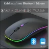 DailyLink RGB Wireless Bluetooth Kablosuz Optik Mouse Şarj Edilebilir USB Gamer PC Dizüstü İpad