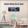 DailyLink Kumandalı Duvara Monte Dijital Duvar Masa Saati Geri Sayım Sıcaklık Tarih Alarm
