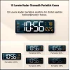 DailyLink Kumandalı Duvara Monte Dijital Duvar Masa Saati Geri Sayım Sıcaklık Tarih Alarm