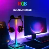 RGB Gaming Kulaklık Standı Dokunmatik LED Işıklı Kulaklık Askısı Gamer Masaüstü Kulaklık Tutucu