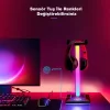 RGB Gaming Kulaklık Standı Dokunmatik LED Işıklı Kulaklık Askısı Gamer Masaüstü Kulaklık Tutucu