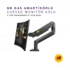 North Bayou NB G45 Amartisörlü 27-40 İnç Curved Ekran Masaüstü Monitör Tutucu