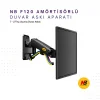 North Bayou NB F120 Amörtisörlü Hareketli 17-27 Duvar Askı Aparatı