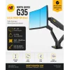 North Bayou G35 Çift Monitör Kolu 22-32 Gazlı Yaylı Ergonomik Monitör Standı 2-12 Kg VESA Uyumlu