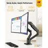 North Bayou G35 Çift Monitör Kolu 22-32 Gazlı Yaylı Ergonomik Monitör Standı 2-12 Kg VESA Uyumlu