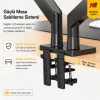 North Bayou G35 Çift Monitör Kolu 22-32 Gazlı Yaylı Ergonomik Monitör Standı 2-12 Kg VESA Uyumlu