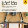 North Bayou G35 Çift Monitör Kolu 22-32 Gazlı Yaylı Ergonomik Monitör Standı 2-12 Kg VESA Uyumlu
