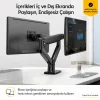 North Bayou G35 Çift Monitör Kolu 22-32 Gazlı Yaylı Ergonomik Monitör Standı 2-12 Kg VESA Uyumlu