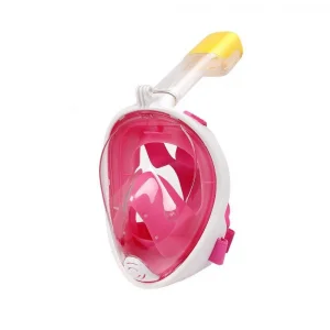 DailyTech Tam Yüz Dalış Maskesi Slikon Şnorkel Full Face - DailyTech - PEMBE - L/XL