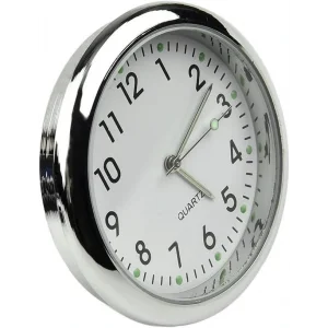 DailyTech Aydınlık Araç Araba Tekne Bisiklet İçin Mini Kuvars Saat - DailyTech - BEYAZ