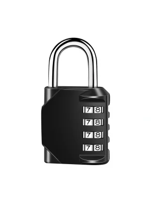 DailyTech 4 Haneli Şifreli Asma Kilit Çelik Halka Dolap Bavul Spor Çantası Okul Spor Salonu Kilidi