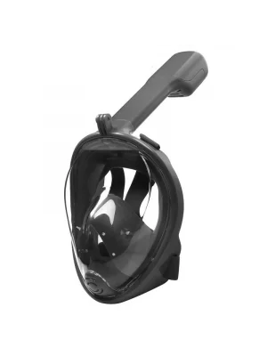 DailyTech Tam Yüz Dalış Maskesi Slikon Şnorkel Full Face - DailyTech - SİYAH - S/M