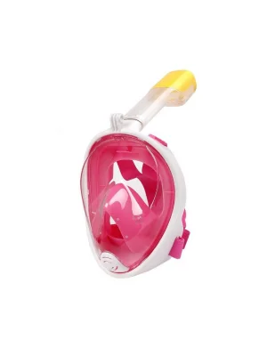 DailyTech Tam Yüz Dalış Maskesi Slikon Şnorkel Full Face - DailyTech - PEMBE - L/XL